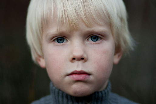 Close up of child's face for the Vermont Bar Foundation website © Delia Gillen